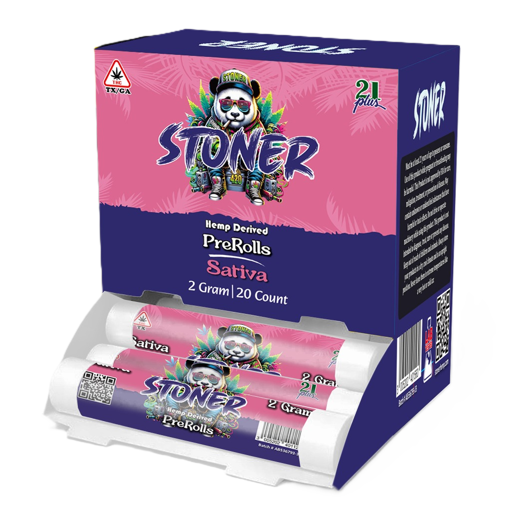 Stoner CBD+CBG 2g 20 Count PreRolls Hybrid